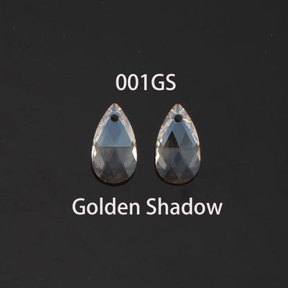 Gold Filled Crystal Teardrop Charm Pendant for Jewelry Making