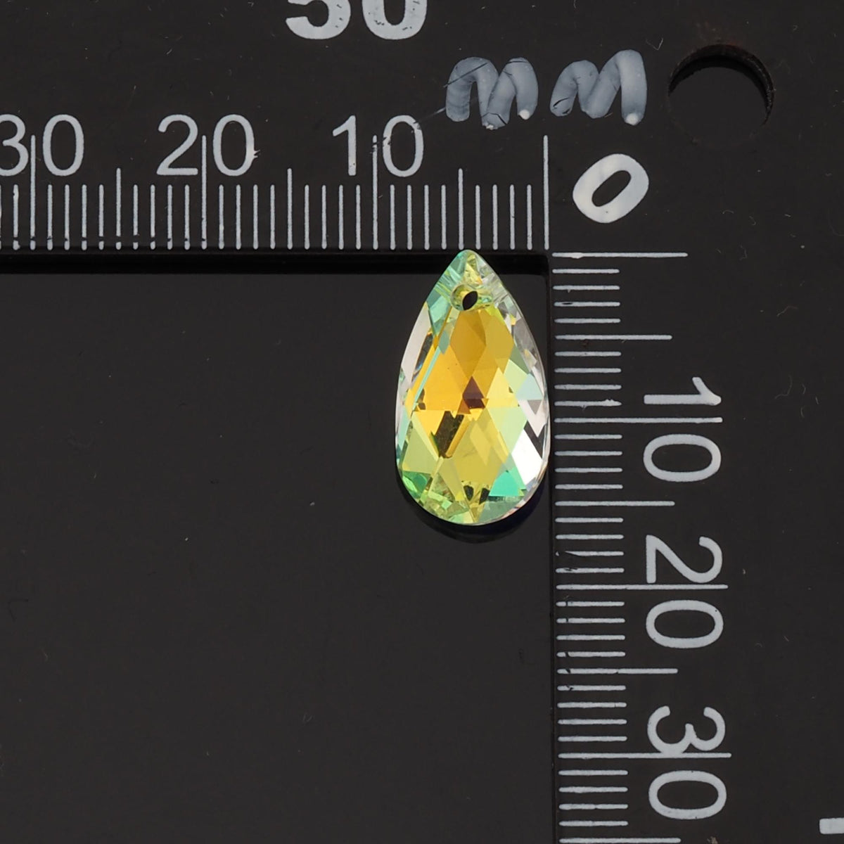 Gold Filled Crystal Teardrop Charm Pendant for Jewelry Making