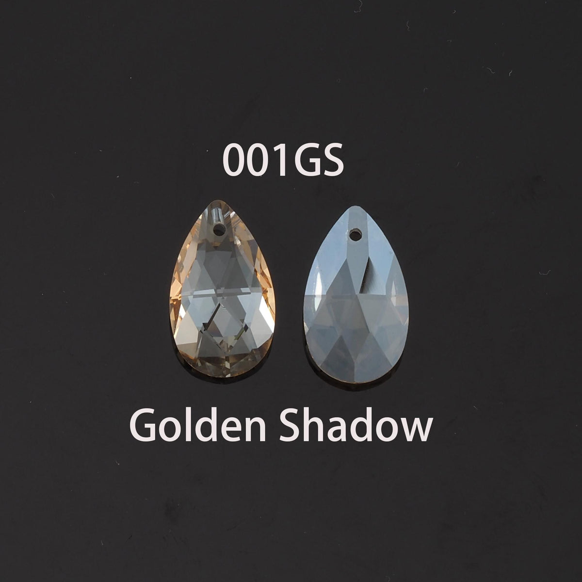 Gold Filled Crystal Teardrop Charm Pendant for Jewelry Making