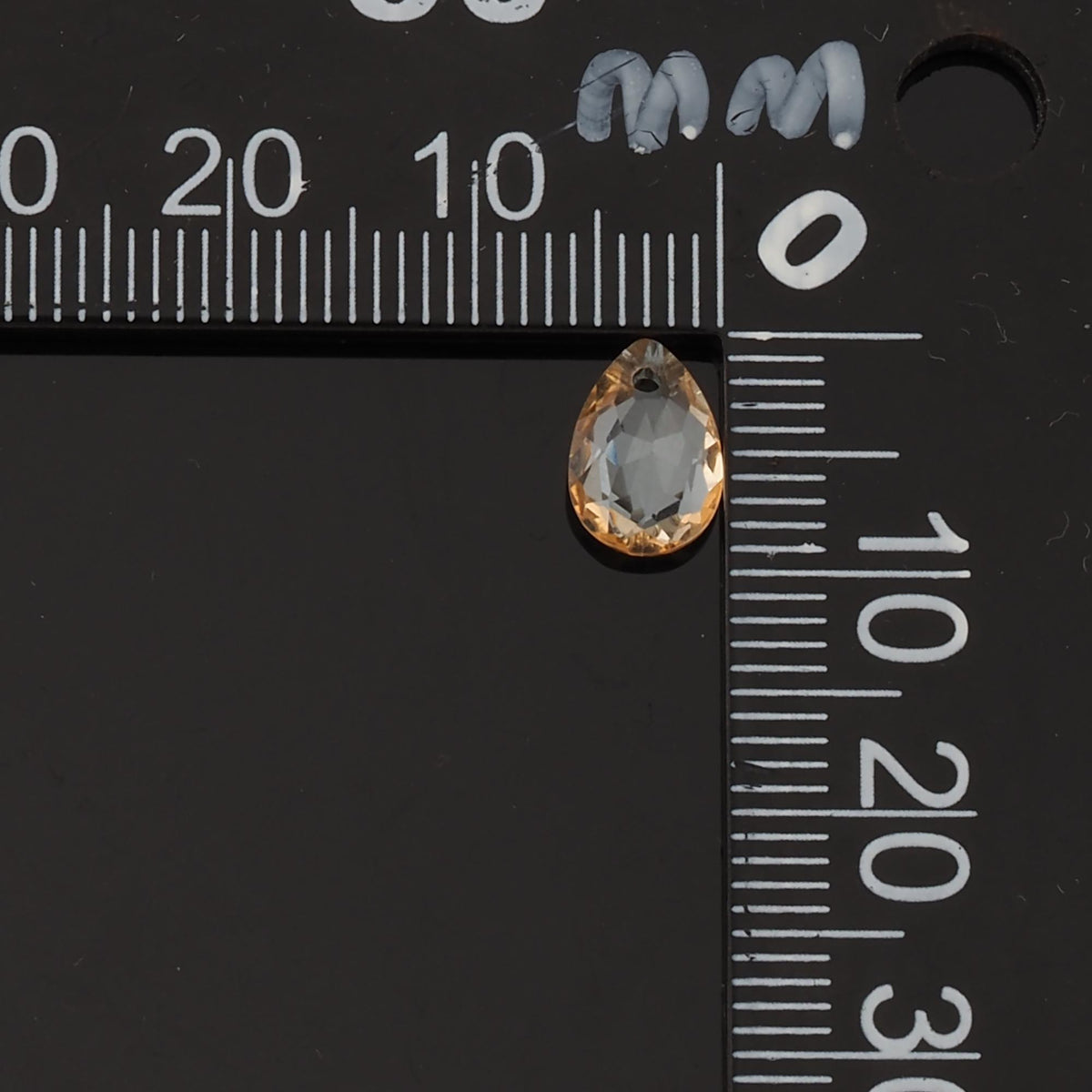 Gold Filled Crystal Teardrop Charm Pendant for Jewelry Making