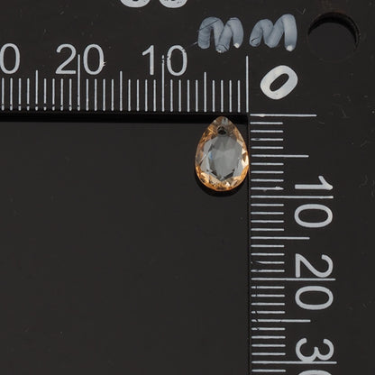 Gold Filled Crystal Teardrop Charm Pendant for Jewelry Making