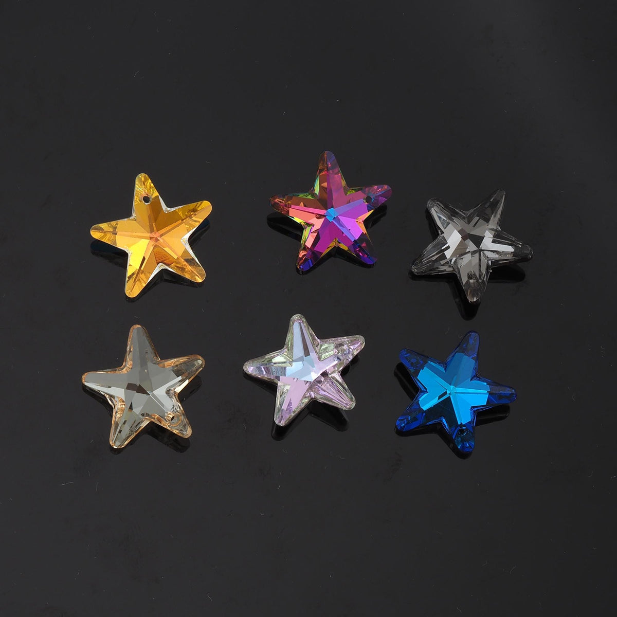 Gold Filled Crystal Star Charm Pendant for Jewelry Making