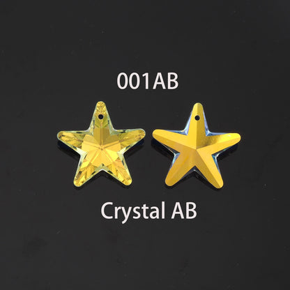 1pcs Star Crystal Pendant Crystal AB Rhinestones for DIY Craft Jewelry Making Supply
