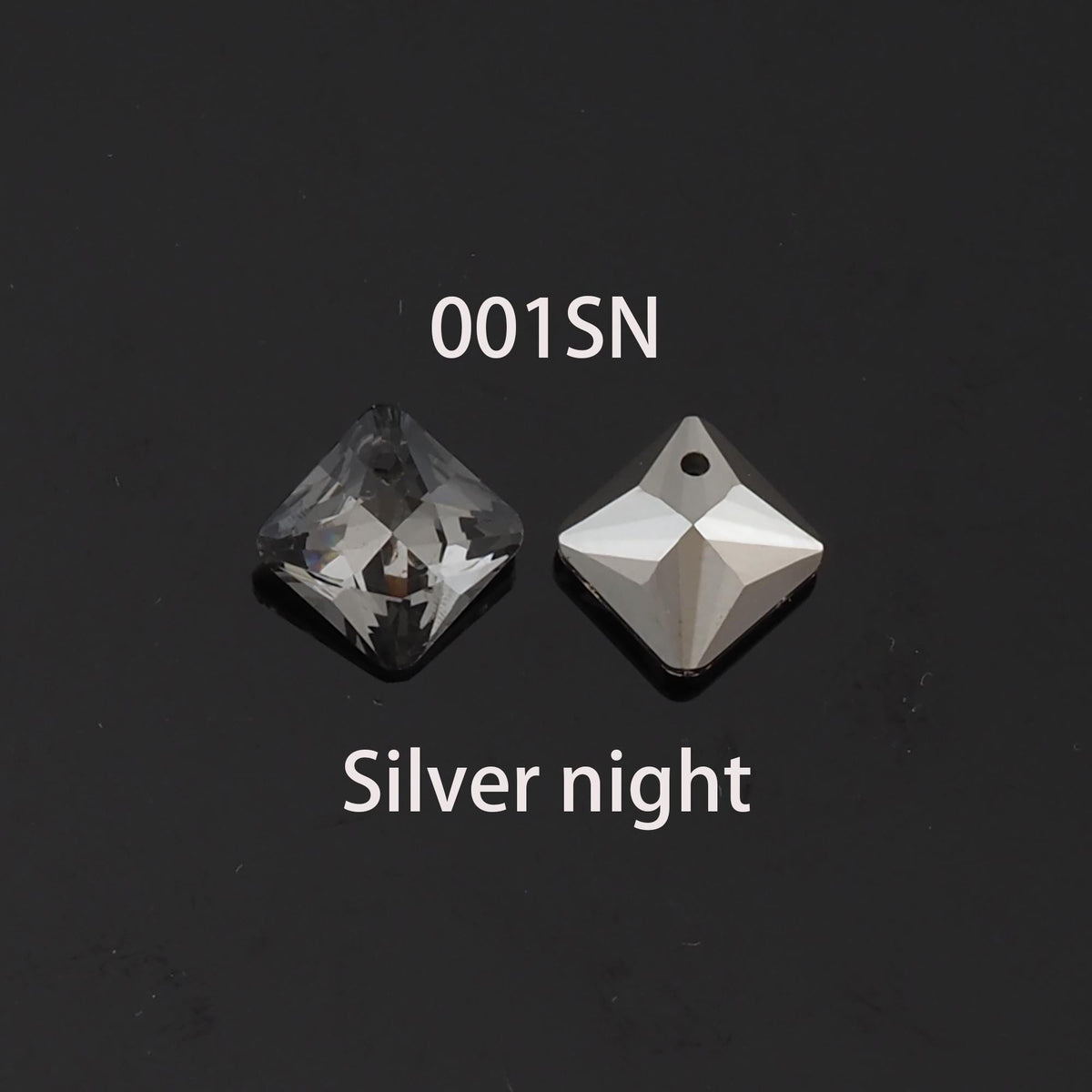 Gold Filled Crystal Square Charm Pendant for Jewelry Making