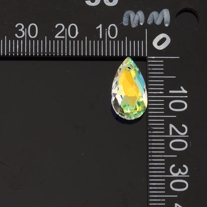 Gold Filled Crystal Teardrop Charm Pendant for Jewelry Making