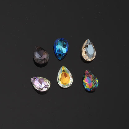 5pcs Teardrop Crystal Pendant Crystal AB Rhinestones for DIY Craft Jewelry Making Supply