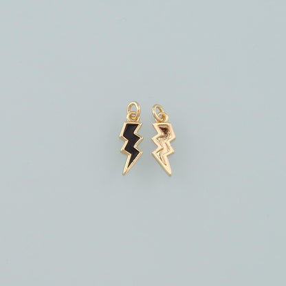 18K Gold Filled Enamel Charm Pendant for Jewelry Making