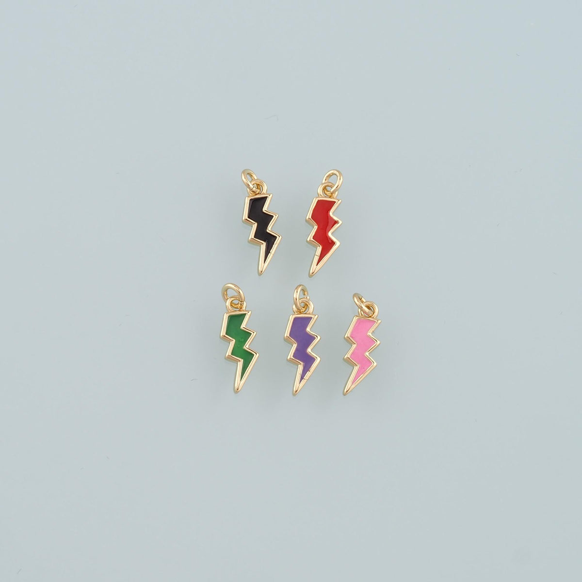 18K Gold Filled Enamel Charm Pendant for Jewelry Making