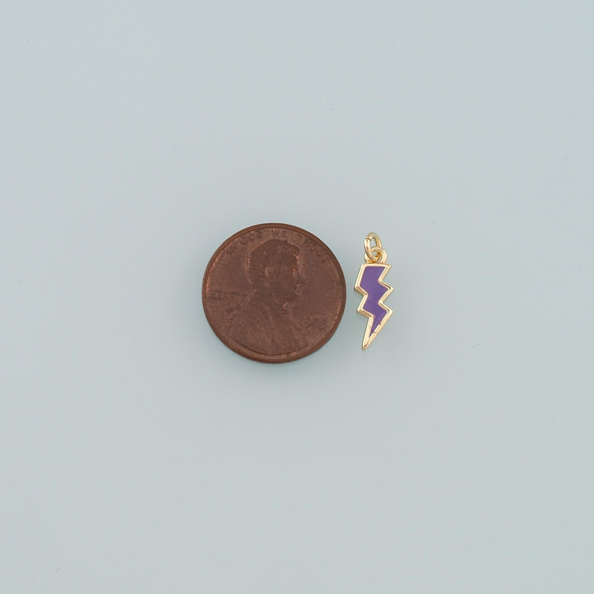 18K Gold Filled Enamel Charm Pendant for Jewelry Making