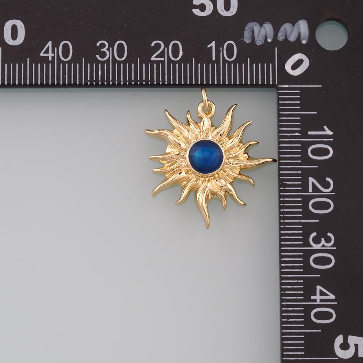 Gold Sun Charms,18K Gold Filled Sun Pendant,Enamel Celestial Charm Bracelet Necklace for DIY Jewelry Making Supply