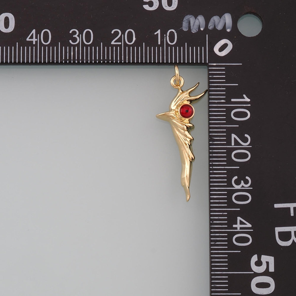 18K Gold Filled Cane Pendant,Enamel Cane Charm Bracelet Necklace for DIY Jewelry Making Supply