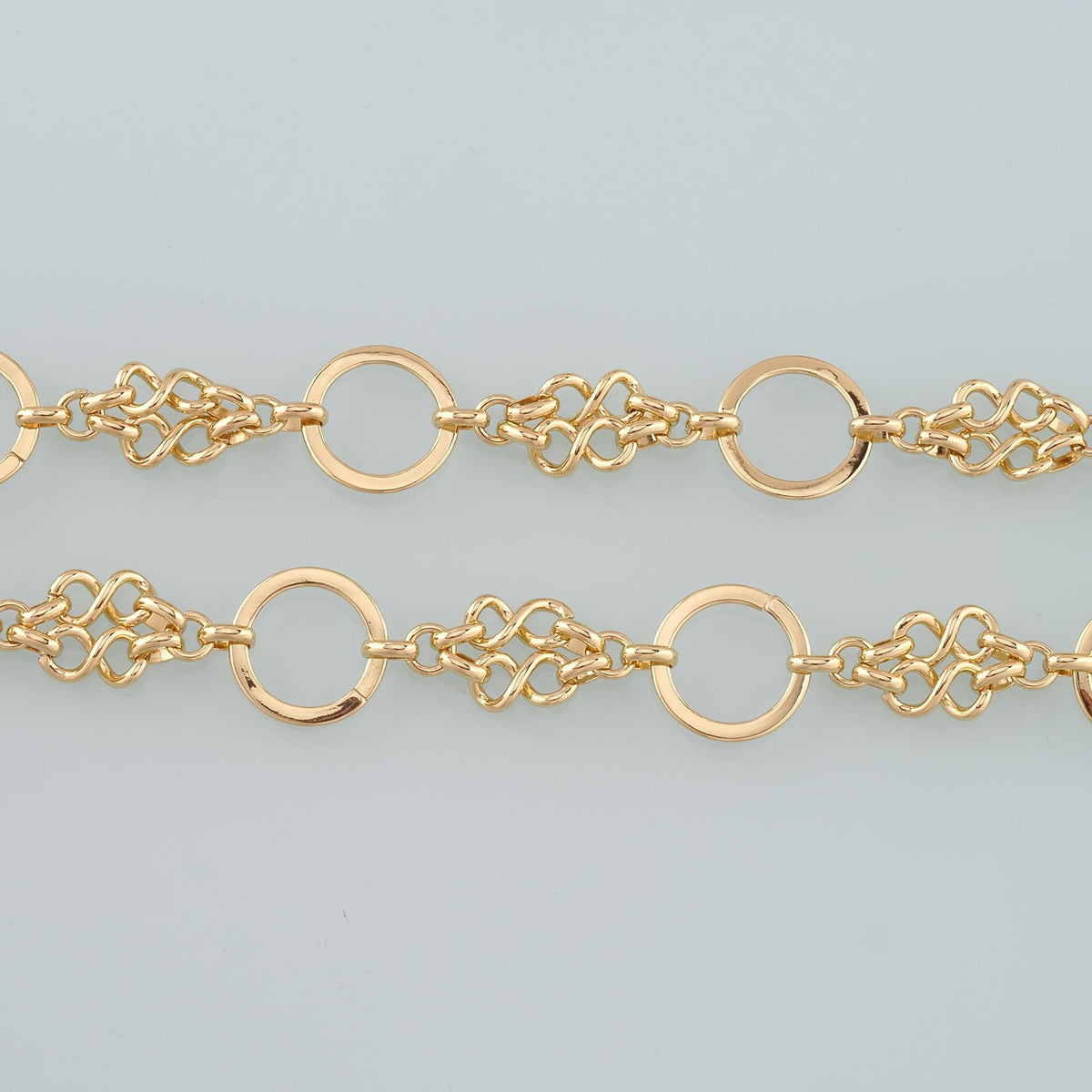 18K Gold Filled Round Jewelry Chain 3.28 ft, 16.40 ft for Jewelry Making