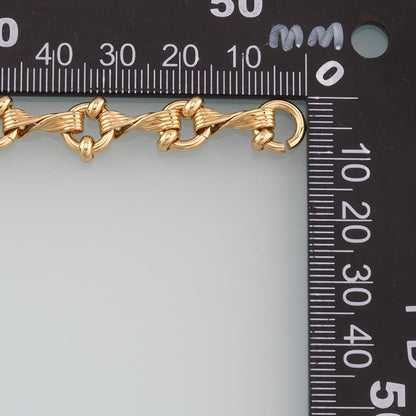 Gold Twist Chain,18K Gold Filled Round Chain for Necklace Bracelet DIY Jewelry Making Supply