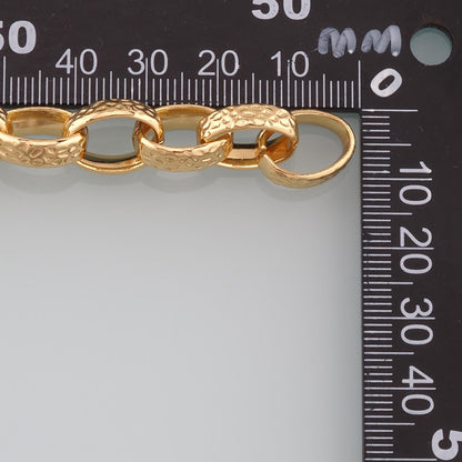 18K Gold Filled Oval Rolo Chain 3.28 ft, 16.40 ft for Jewelry Making