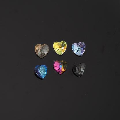 1pcs Heart Crystal Pendant Crystal AB Rhinestones for DIY Craft Jewelry Making Supply