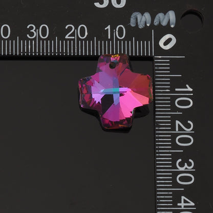 1pcs Cross Crystal Pendant Crystal AB Rhinestones for DIY Craft Jewelry Making Supply