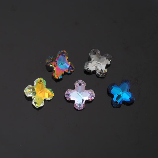 1pcs Cross Crystal Pendant Crystal AB Rhinestones for DIY Craft Jewelry Making Supply