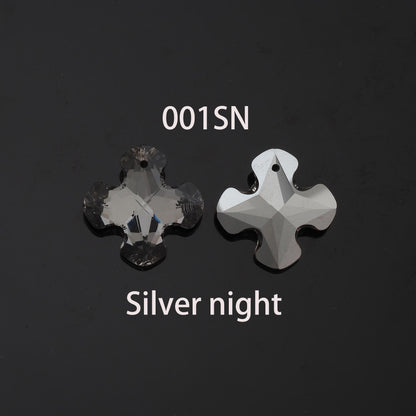 1pcs Cross Crystal Pendant Crystal AB Rhinestones for DIY Craft Jewelry Making Supply