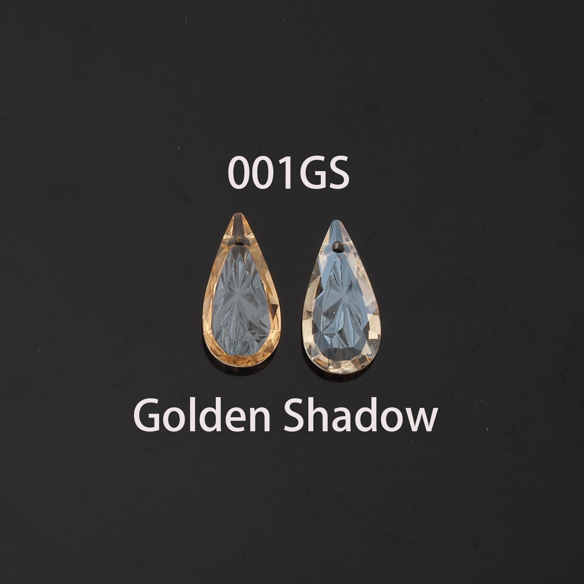 Gold Filled Crystal Teardrop Charm Pendant for Jewelry Making
