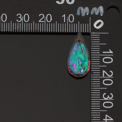 Gold Filled Crystal Teardrop Charm Pendant for Jewelry Making