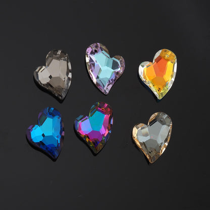 18K Gold Filled Heart Charm Pendant for Jewelry Making
