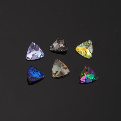 1pcs Triangle Crystal Pendant Crystal AB Rhinestones for DIY Craft Jewelry Making Supply