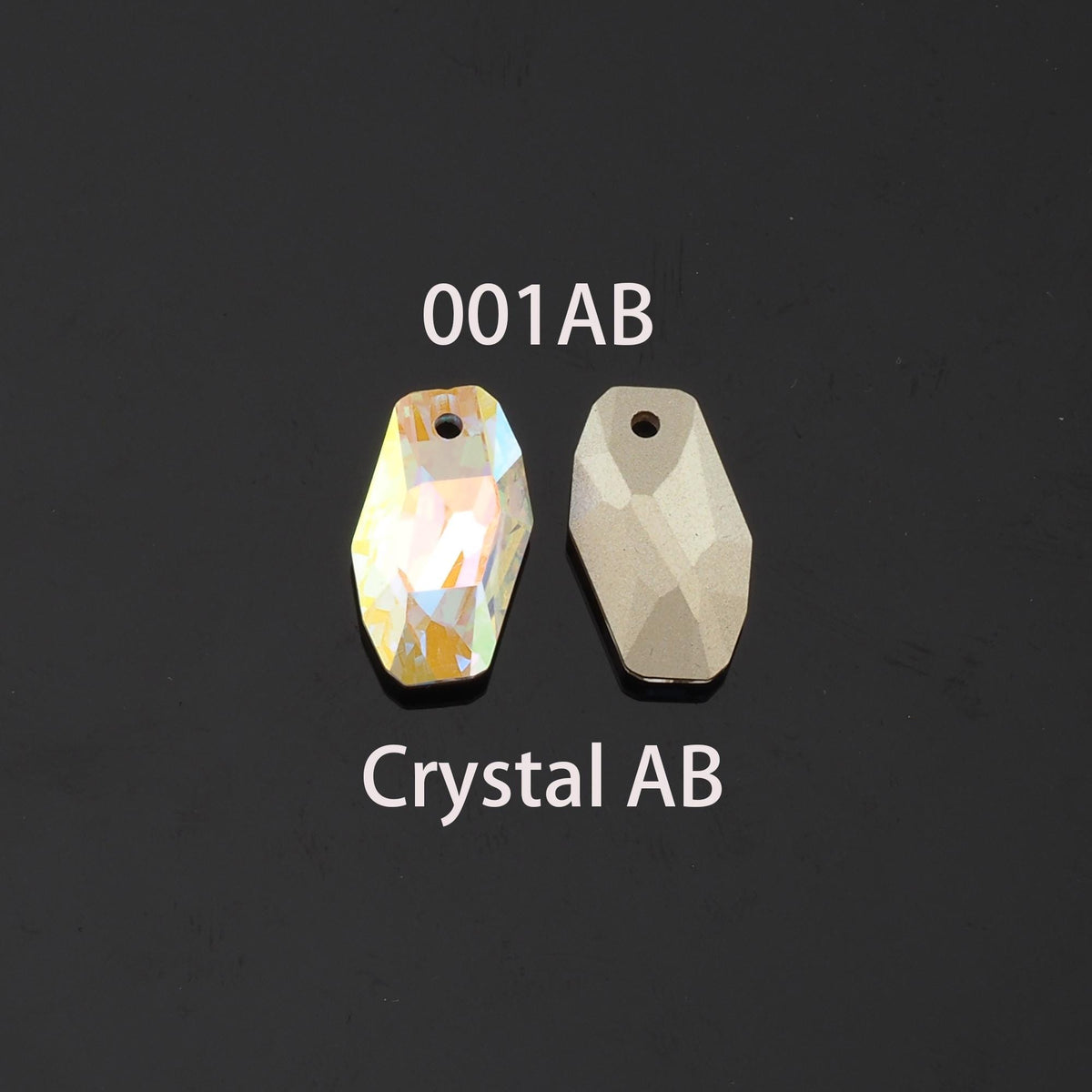 1pcs Oval Crystal Pendant Crystal AB Rhinestones for DIY Craft Jewelry Making Supply