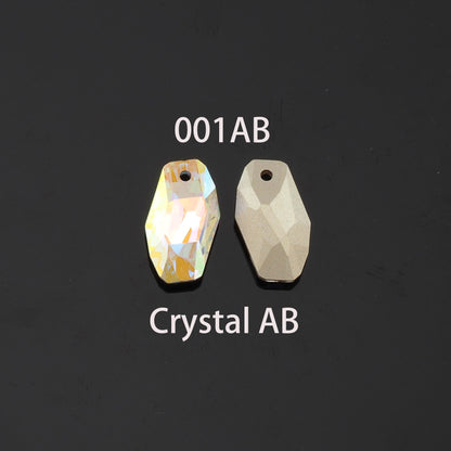 1pcs Oval Crystal Pendant Crystal AB Rhinestones for DIY Craft Jewelry Making Supply
