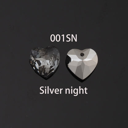 1pcs Heart Crystal Pendant Crystal AB Rhinestones for DIY Craft Jewelry Making Supply