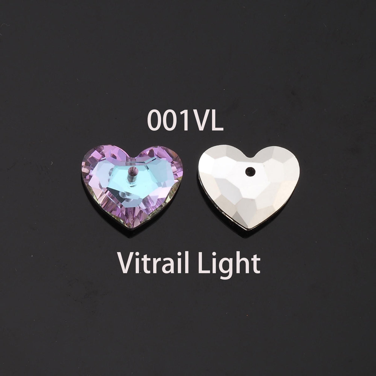 Gold Filled Crystal Heart Charm Pendant for Jewelry Making