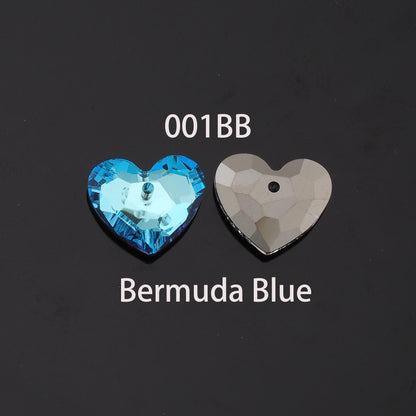 Gold Filled Crystal Heart Charm Pendant for Jewelry Making