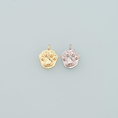 18K Gold Filled Cat Charm Pendant for Jewelry Making