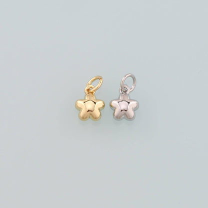 18K Gold Filled Star Charm Pendant for Jewelry Making