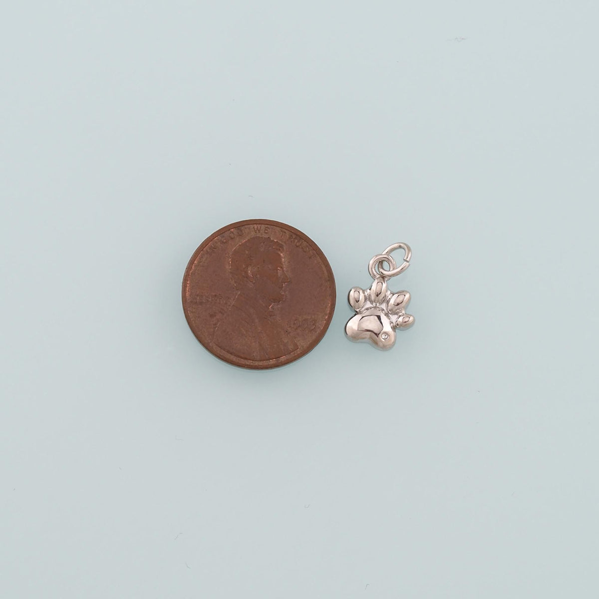 Gold Paw Charms,18K Gold Filled Cat Paw Pendant,Dainty Dog Paw Charm Bracelet Necklace for DIY Jewelry Making Supply