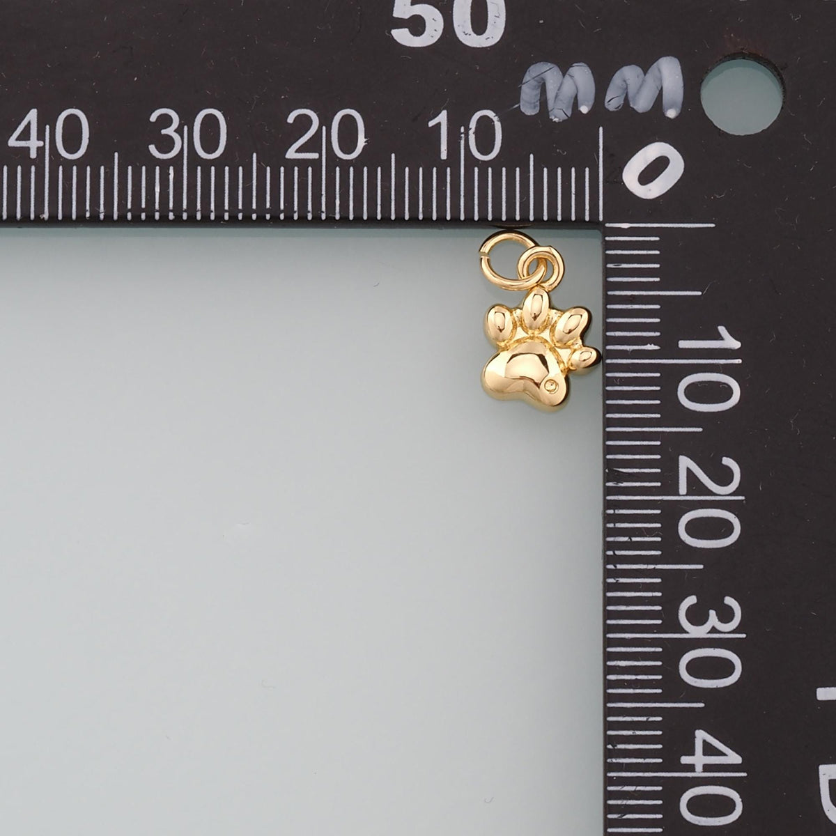 Gold Paw Charms,18K Gold Filled Cat Paw Pendant,Dainty Dog Paw Charm Bracelet Necklace for DIY Jewelry Making Supply