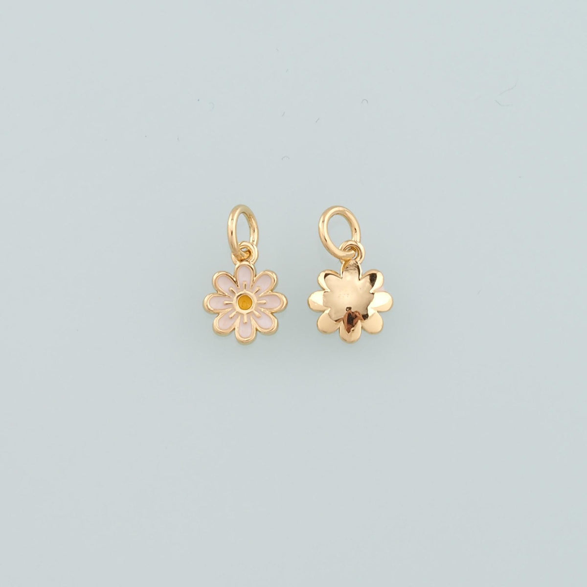 18K Gold Filled Hand Enamel Charm Pendant for Jewelry Making