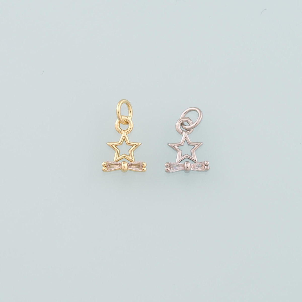 18K Gold Filled Star Charm Pendant for Jewelry Making