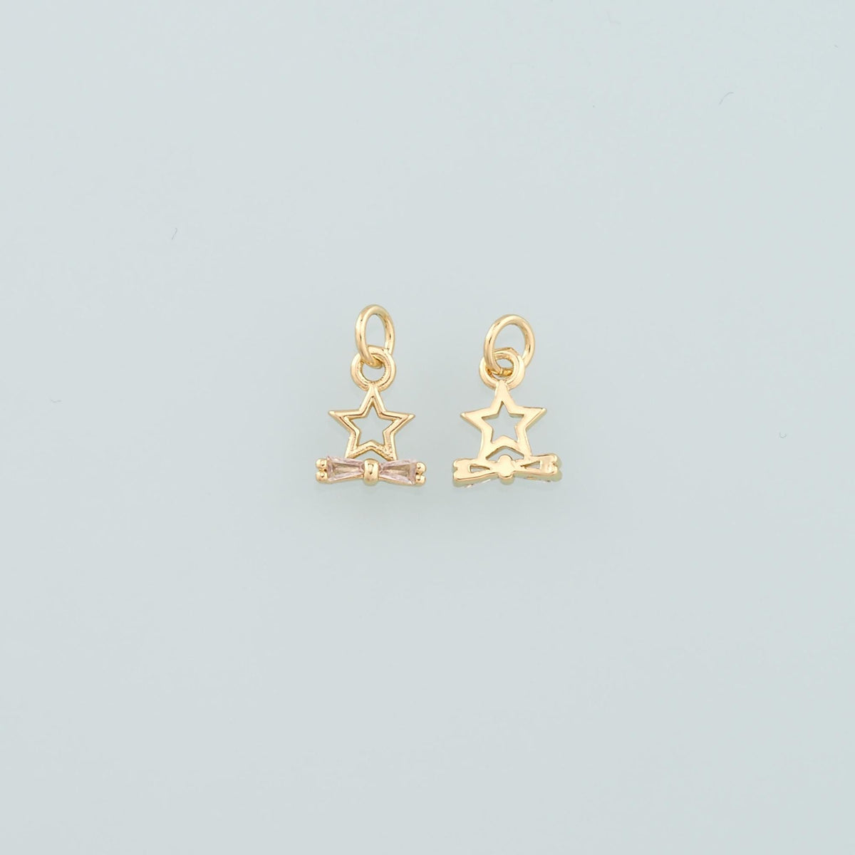 18K Gold Filled Star Charm Pendant for Jewelry Making