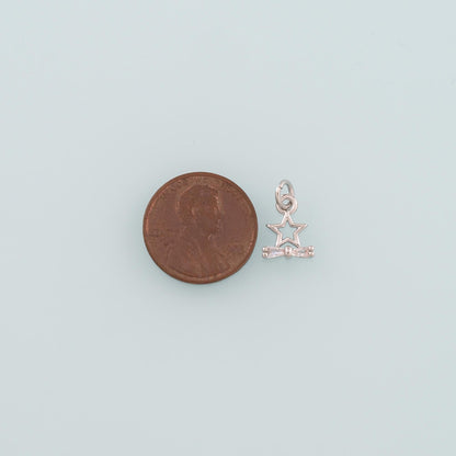 18K Gold Filled Star Charm Pendant for Jewelry Making