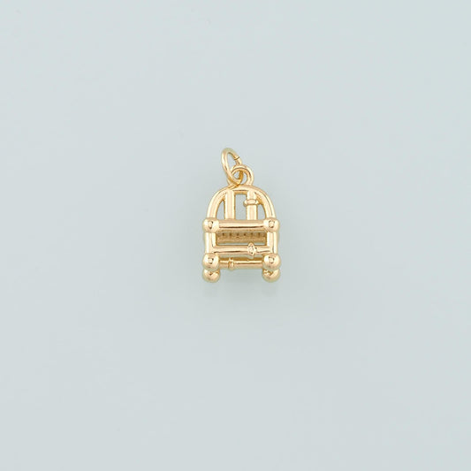 Gold Furniture Charms,18K Gold Filled Chair Pendant,Dainty Chair Charm Bracelet Necklace for DIY Jewelry Making Supply