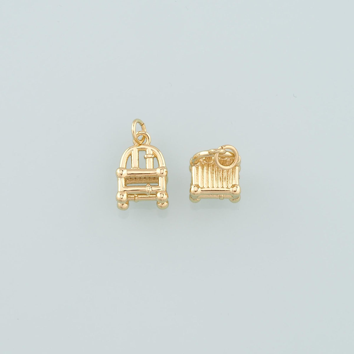 18K Gold Filled Charm Pendant for Jewelry Making