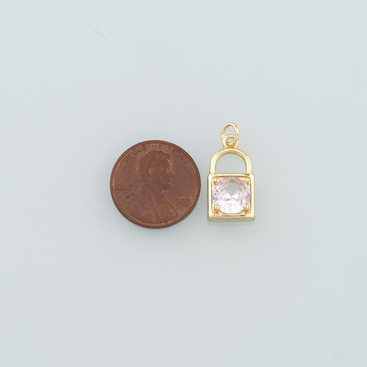 18K Gold Filled Key Charm Pendant for Jewelry Making