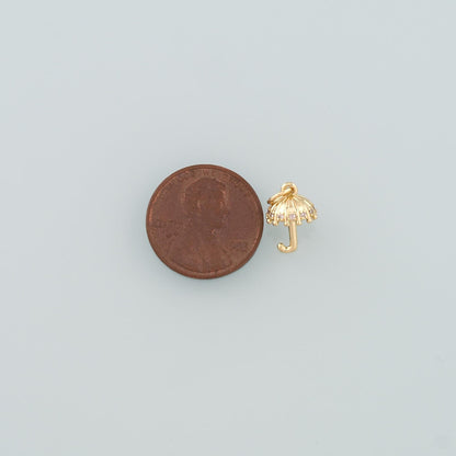18K Gold Filled Hand CZ Charm Pendant for Jewelry Making