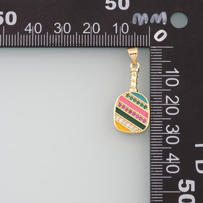 18K Gold Filled Hand CZ Charm Pendant for Jewelry Making