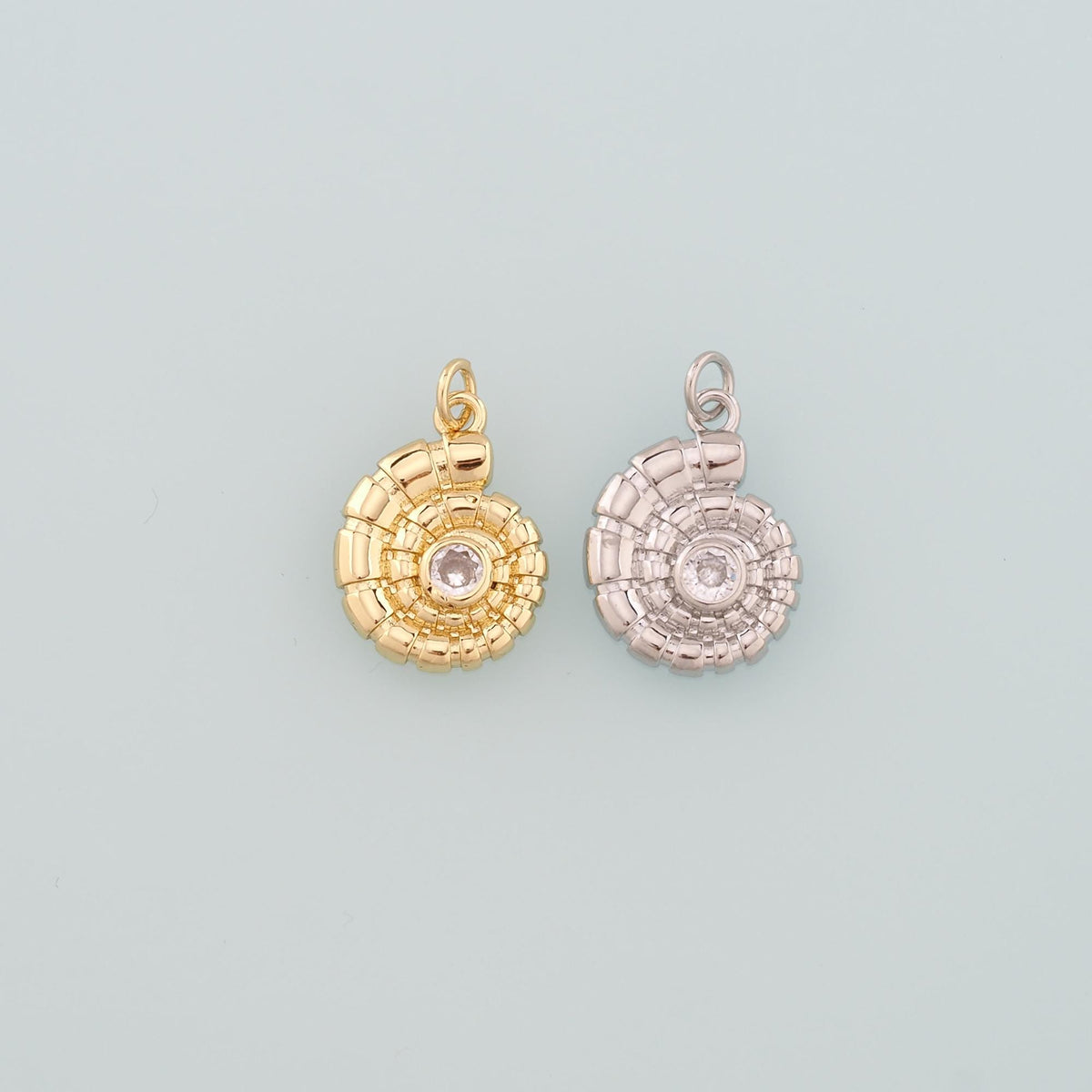 18K Gold Filled Shell Charm Pendant for Jewelry Making