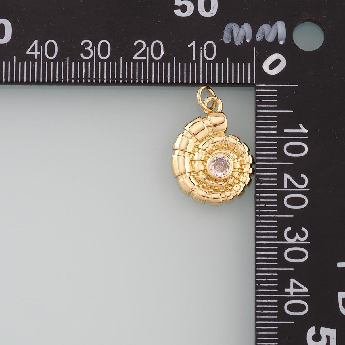 18K Gold Filled Shell Charm Pendant for Jewelry Making