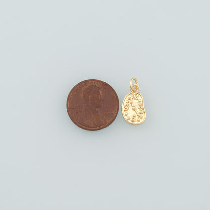 Gold Time Charms,18K Gold Filled Clock Pendant,Dainty Clock Charm Bracelet Necklace for DIY Jewelry Making Supply