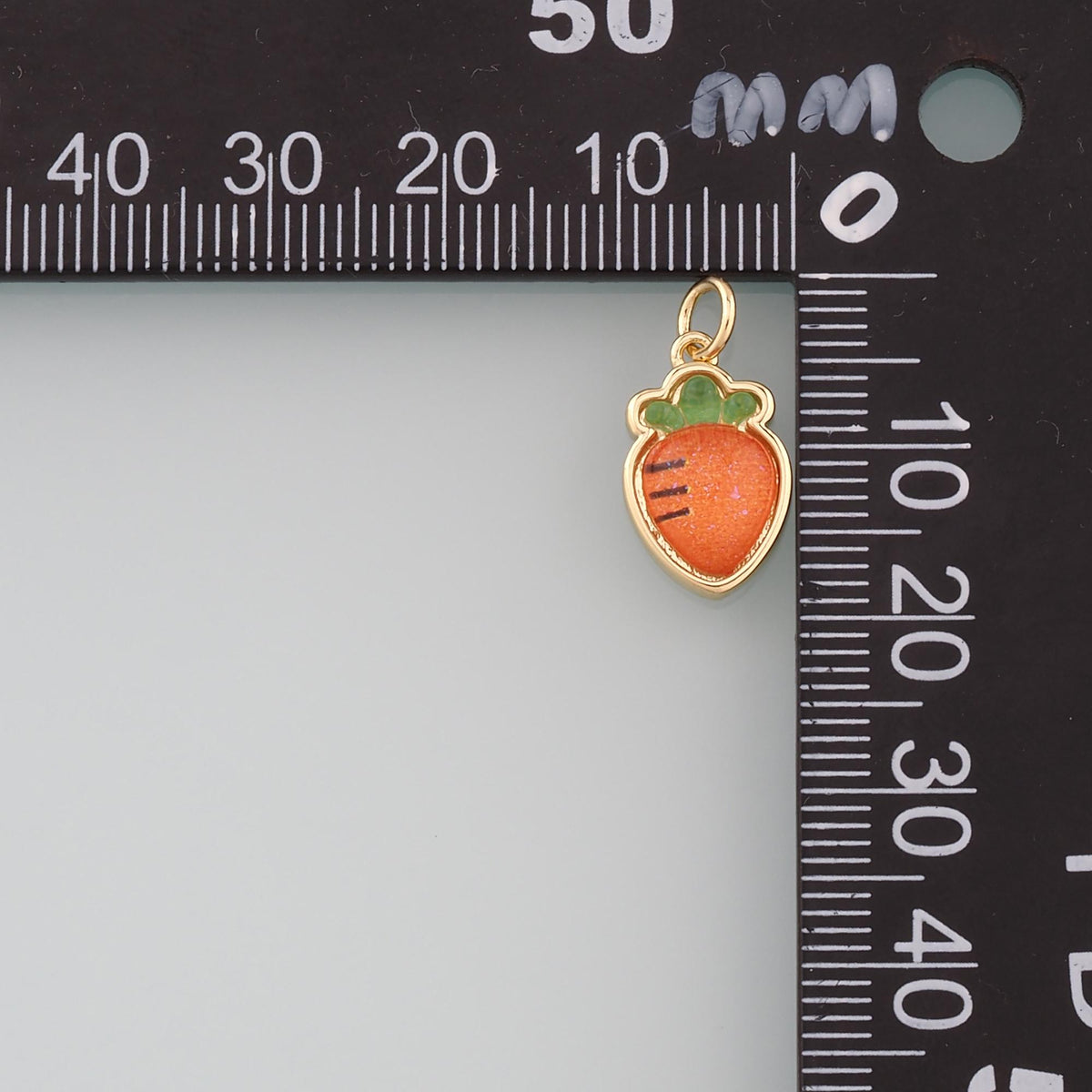 18K Gold Filled Hand Enamel Charm Pendant for Jewelry Making