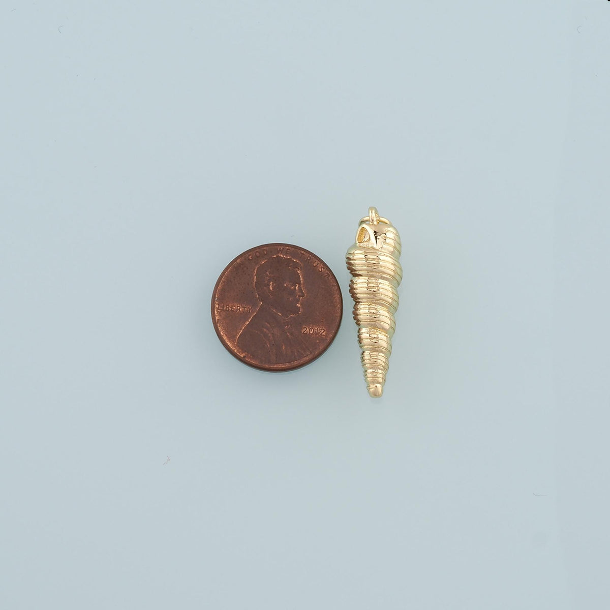 18K Gold Filled Shell Charm Pendant for Jewelry Making
