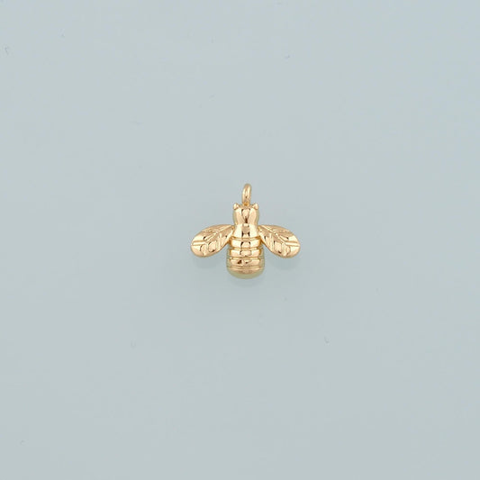 Gold Insect Charms,18K Gold Filled Bee Pendant,Dainty Bee Charm Bracelet Necklace for DIY Jewelry Making Supply
